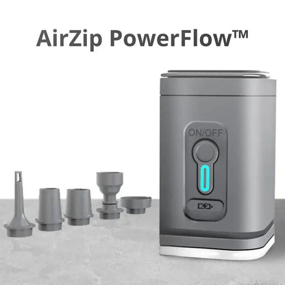 AirZip PowerFlow™ | ふくらます・抜く・照らす、これ一台