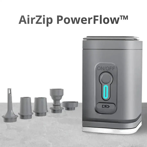 AirZip PowerFlow™ | ふくらます・抜く・照らす、これ一台