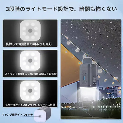AirZip PowerFlow™ | ふくらます・抜く・照らす、これ一台