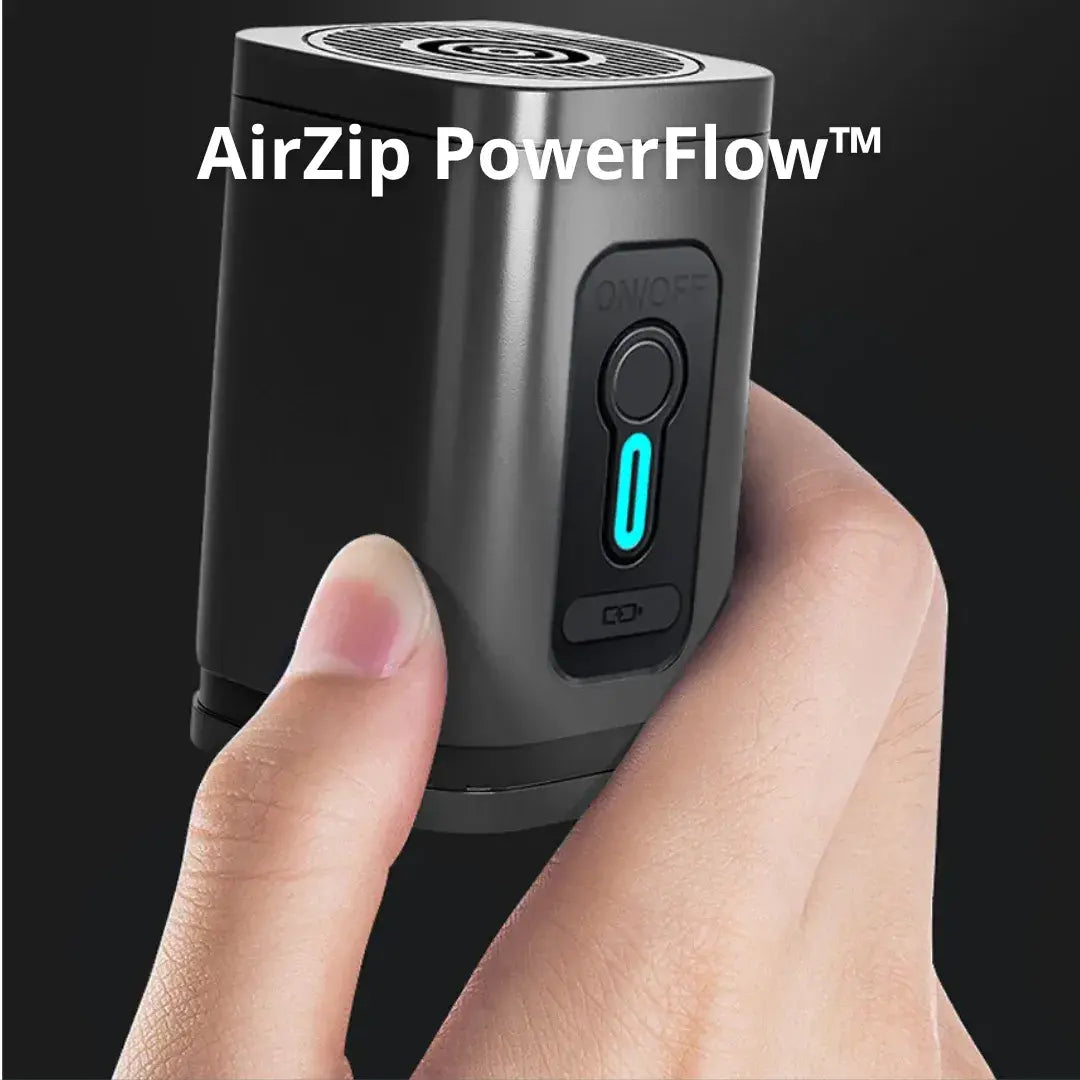 AirZip PowerFlow™ | ふくらます・抜く・照らす、これ一台
