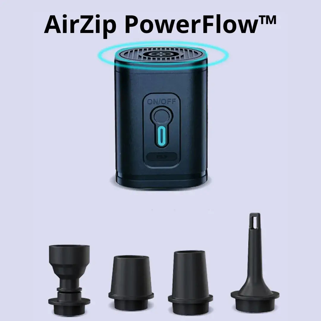 AirZip PowerFlow™ | ふくらます・抜く・照らす、これ一台